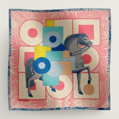Cavalier en Formes shawl 140 | Hermès Hong Kong SAR